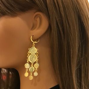 Lira Earrings, Coin Earrings, Dangle and dangle earrings, Middle East Jewelry